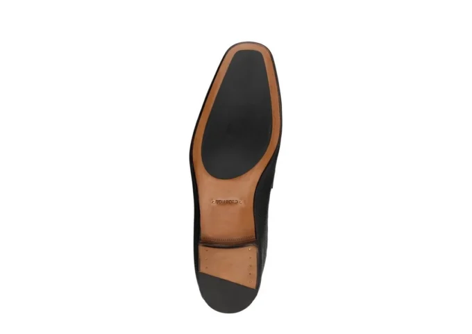 Sean Twisted Band Loafer aus genarbtem Leder