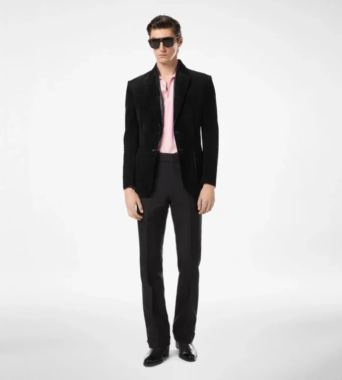 Kaschmir-Wildleder-Blazer