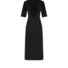 Seiden-Chenille-Kleid mit Python-Prägung und Rundhalsausschnitt Seiden-Chenille-Kleid mit Python-Prägung und Rundhalsausschnitt