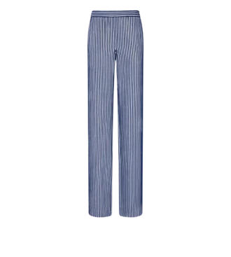 Seiden-Georgette-Hose mit Paillettenstickerei