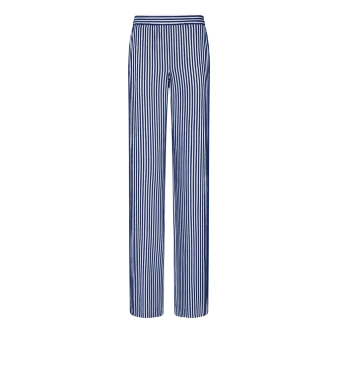 Seiden-Georgette-Hose mit Paillettenstickerei Seiden-Georgette-Hose mit Paillettenstickerei