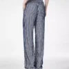 Seiden-Georgette-Hose mit Paillettenstickerei Seiden-Georgette-Hose mit Paillettenstickerei