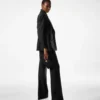 Seidenmischung-Twill-Smokinghose mit Bootcut-Schnitt Seidenmischung-Twill-Smokinghose mit Bootcut-Schnitt