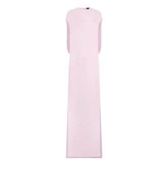 Seiden-Stretch-Abendkleid aus doppeltem Georgette