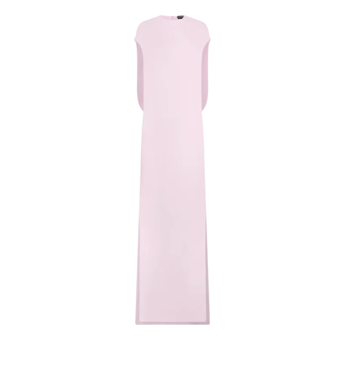 Seiden-Stretch-Abendkleid aus doppeltem Georgette Seiden-Stretch-Abendkleid aus doppeltem Georgette
