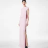Seiden-Stretch-Abendkleid aus doppeltem Georgette Seiden-Stretch-Abendkleid aus doppeltem Georgette