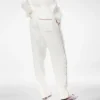 Seiden-Twill-Pyjama-Hose mit Paspelierung Seiden-Twill-Pyjama-Hose mit Paspelierung