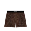 Seidenboxershorts mit Leopardenmuster Seidenboxershorts mit Leopardenmuster