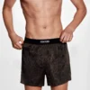 Seidenboxershorts mit Leopardenmuster Seidenboxershorts mit Leopardenmuster