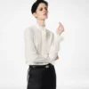 Seidenkrepp-Shirt mit Plissee-Details Seidenkrepp-Shirt mit Plissee-Details