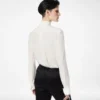 Seidenkrepp-Shirt mit Plissee-Details Seidenkrepp-Shirt mit Plissee-Details