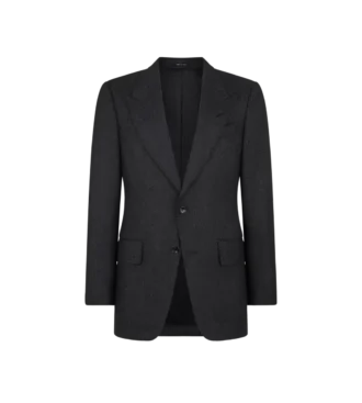 Shelton-Jacke mit Fischgrätenmuster
