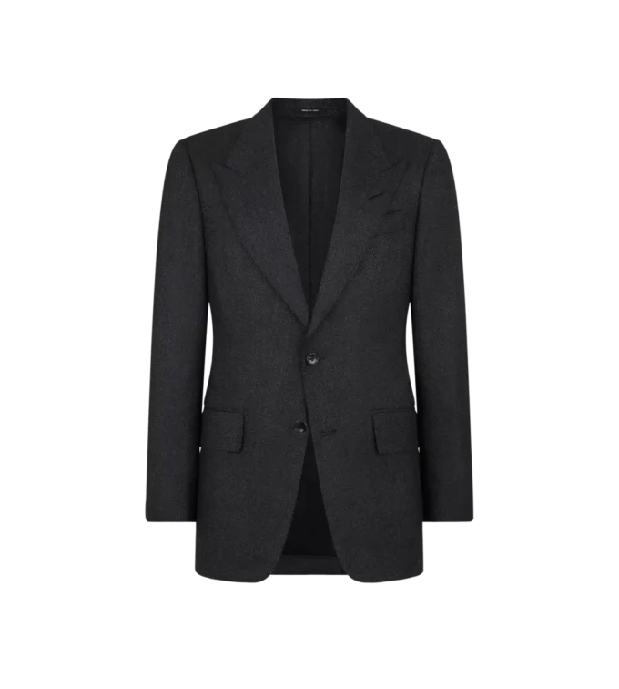 Shelton-Jacke mit Fischgrätenmuster Shelton-Jacke mit Fischgrätenmuster