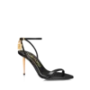 Shiny Leather Padlock Pointy Naked Sandal 85 mm Shiny Leather Padlock Pointy Naked Sandal 85 mm