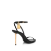 Shiny Leather Padlock Pointy Naked Sandal 85 mm Shiny Leather Padlock Pointy Naked Sandal 85 mm