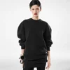 Skulpturales Sweatshirt-Minikleid aus Wolle und Kaschmir Skulpturales Sweatshirt-Minikleid aus Wolle und Kaschmir