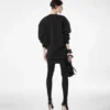 Skulpturales Sweatshirt-Minikleid aus Wolle und Kaschmir Skulpturales Sweatshirt-Minikleid aus Wolle und Kaschmir