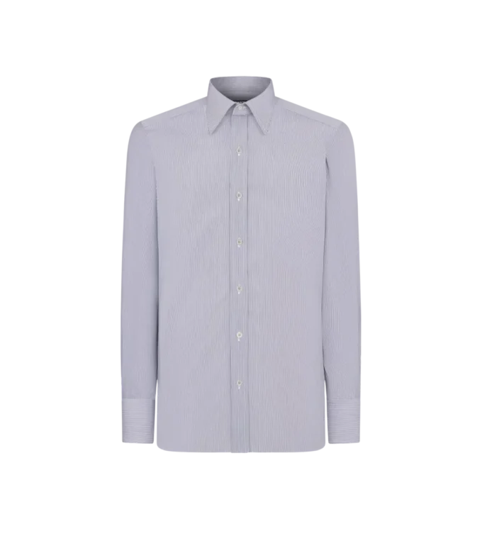 Slim Fit Hemd mit feinen Streifen