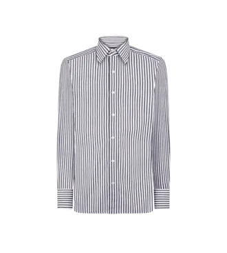 Slim Fit Hemd mit Leiterstreifen