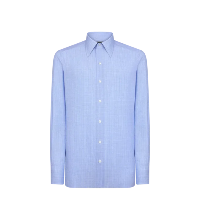 Slim Fit Hemd mit Twill-Karomuster
