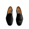 Slipper aus geprägtem Krokodilleder-Samt Slipper aus geprägtem Krokodilleder-Samt