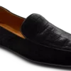 Slipper aus geprägtem Krokodilleder-Samt Slipper aus geprägtem Krokodilleder-Samt