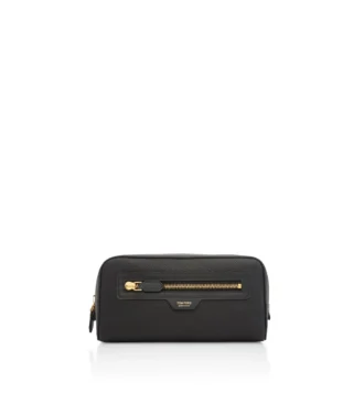 Smart Wash Bag aus genarbtem Leder