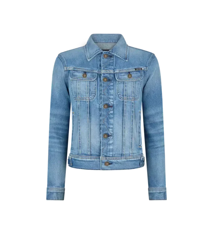 Sommerliche Jeansjacke im Stonewashed-Look Sommerliche Jeansjacke im Stonewashed-Look