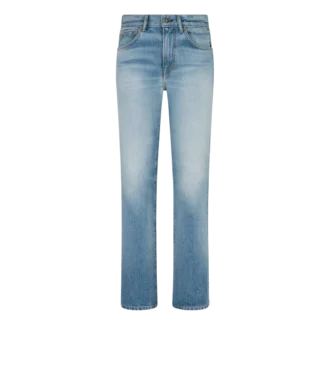Stonewashed-Jeanshose mit geradem Schnitt