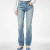 Stonewashed-Jeanshose mit geradem Schnitt Stonewashed-Jeanshose mit geradem Schnitt