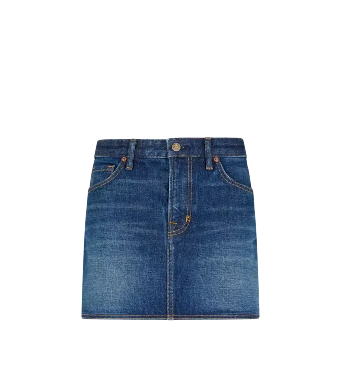 Stonewashed-Jeansminirock Stonewashed-Jeansminirock