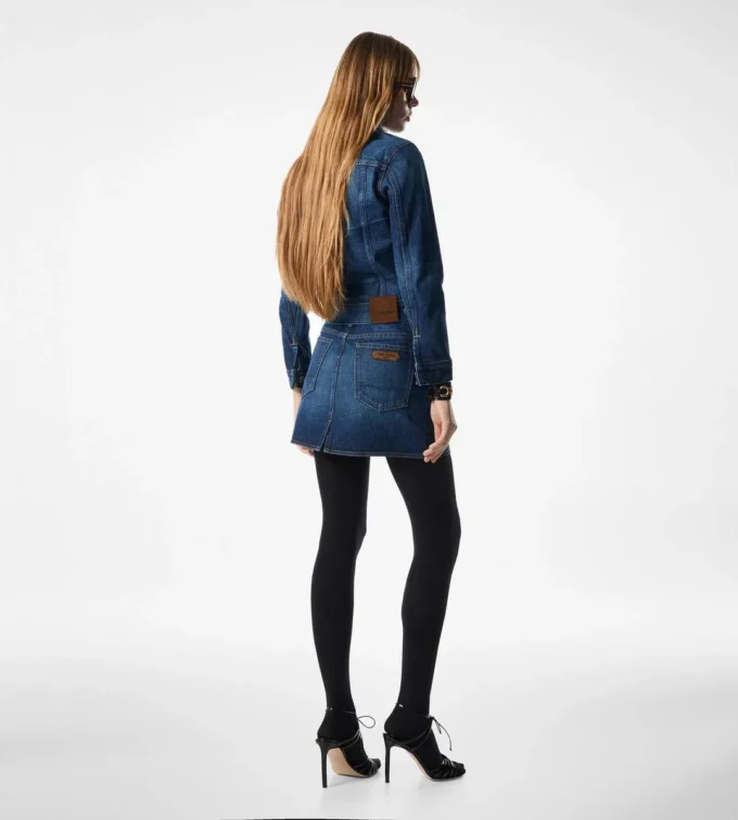Stonewashed-Jeansminirock Stonewashed-Jeansminirock