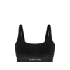 Stretch-Bralette aus glänzendem Velours Stretch-Bralette aus glänzendem Velours