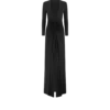 Stretch-Jersey-Abendkleid mit tiefem V-Ausschnitt