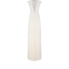 Stretch-Jersey-Abendkleid mit tiefem V-Ausschnitt