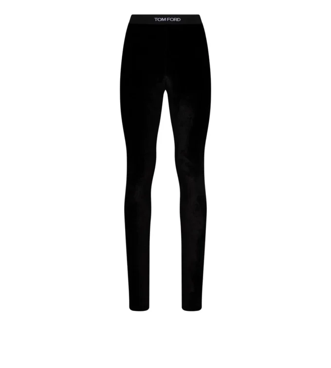 Stretch-Samt-Leggings