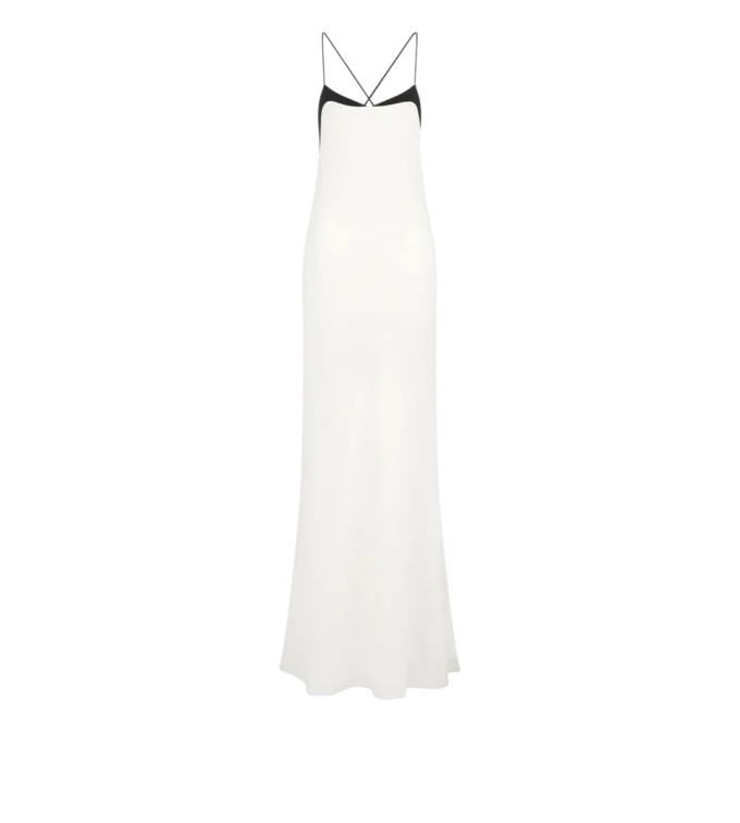 Stretch-Seiden-Camisole-Abendkleid