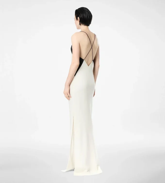 Stretch-Seiden-Camisole-Abendkleid