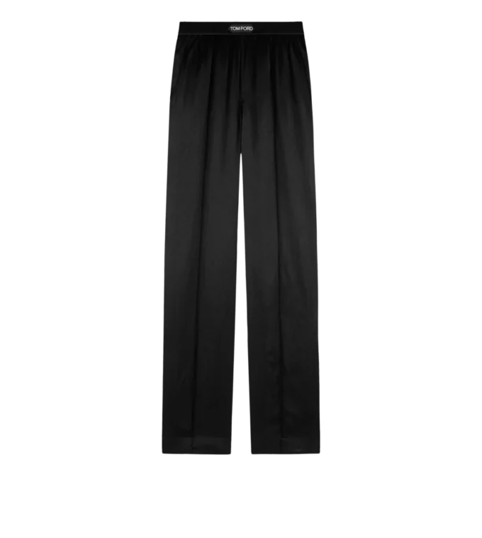 Stretch-Seidensatin-Pyjama-Hose
