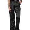 Stretch-Seidensatin-Pyjama-Hose