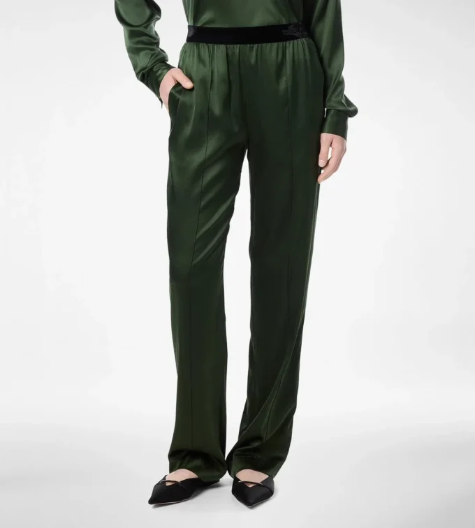 Stretch-Seidensatin-Pyjama-Hose Stretch-Seidensatin-Pyjama-Hose