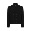 Strickjacke mit Schalkragen aus Wolle und Seide Strickjacke mit Schalkragen aus Wolle und Seide
