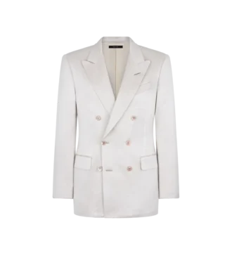 Strukturierte Jacke aus peachiertem Satin
