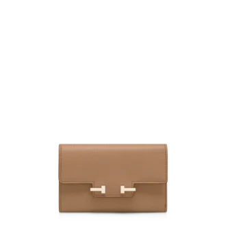 Supple Grain Leather Aube Compact Wallet