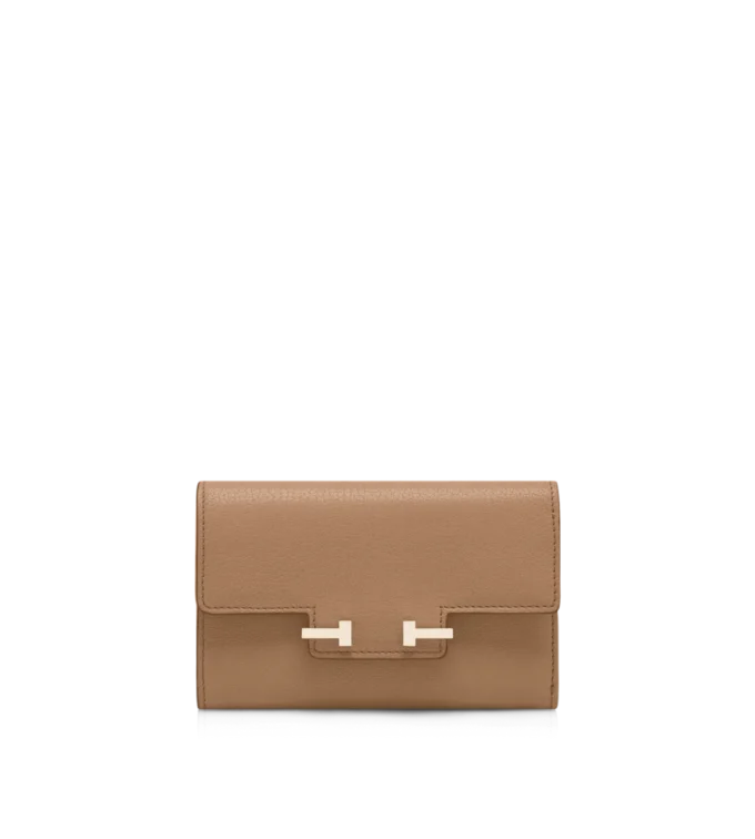 Supple Grain Leather Aube Compact Wallet Supple Grain Leather Aube Compact Wallet