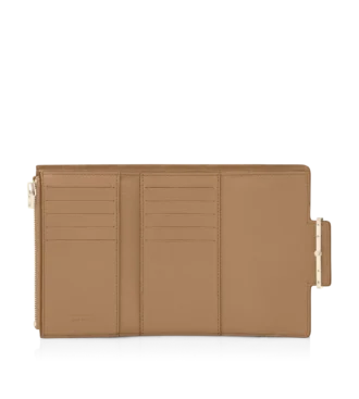 Supple Grain Leather Aube Compact Wallet