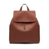 T-Line-Rucksack mit Klappe aus genarbtem Leder T-Line-Rucksack mit Klappe aus genarbtem Leder