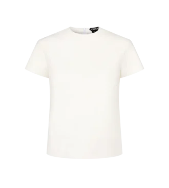 T-Shirt aus Nappa Lux und gewaschenem Duchesse