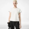 T-Shirt aus Nappa Lux und gewaschenem Duchesse T-Shirt aus Nappa Lux und gewaschenem Duchesse