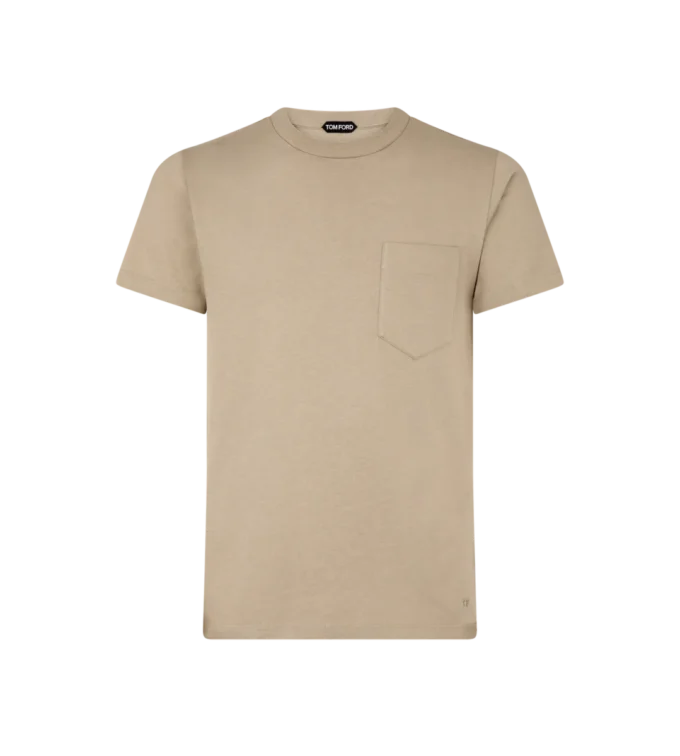 T-Shirt aus reiner Baumwolle mit Rundhalsausschnitt